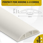 Floor Cord Cover 10FT Cord Covers - Image 2