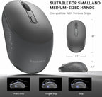 TECKNET Bluetooth Wireless Mouse, Compact & Portable, Silent Click, Ergonomic - Image 7