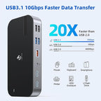 Laptop Docking Station, 16 in 1 Docking Station USB C Docking Triple Monitor - Image 7
