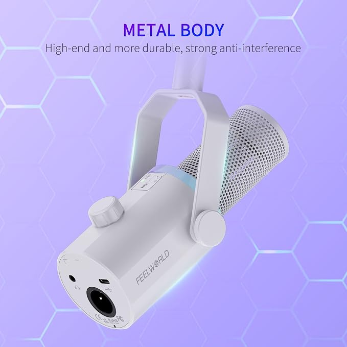 FEELWORLD PM1 XLR USB Dynamic Microphone Gifts - Image 7