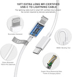 Matsusho iPhone Charger Fast Charging 10 FT, 2 Pack 20W USB C Wall Charger Block - Image 6