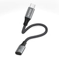 AGVEE 2 Pack 4 inch Lightning Female to USB C Male PD Adapter, 27W Fast Charger by AGVEE