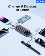 Portable Charger, 42800mAh Power Bank Built-in Cable, 22.5W PD USB C in & Out - Image 3