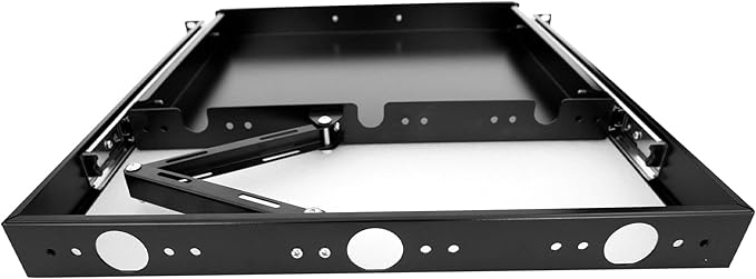 1U Keyboard Drawer 19in Sliding Keyboard Tray 17.75in Deep -Depth After - Image 4