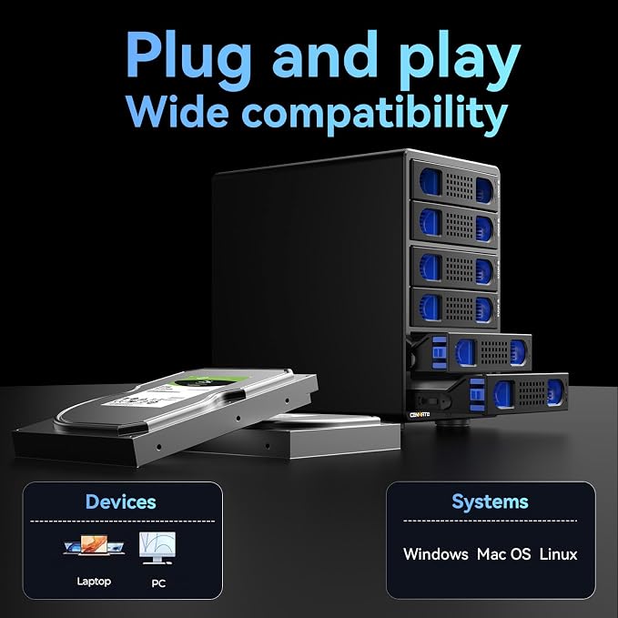 6 Bay Hard Drive Enclosure - Image 8