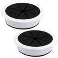 2 Pcs Desk Grommet 3-1/8" / 80 mm, Desk Hole Cover by EASYEAH