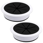 2 Pcs Desk Grommet 3-1/8" / 80 mm, Desk Hole Cover by EASYEAH