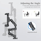 OHLPRO Heavy Duty Drill Base Tablet Mount Holder, 360° Adjustable iPad Mount - Image 6