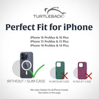 Turtleback Belt Clip for iPhone 16 Pro Max, 15 Pro Max, 14 Pro Max -Small- Fits - Image 2