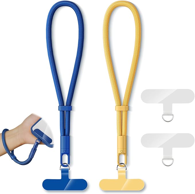 2 Pack Phone Lanyard, 2×Phone Wrist Strap, 4×Tether Tabs, Universal Cell Phone by KITANIS