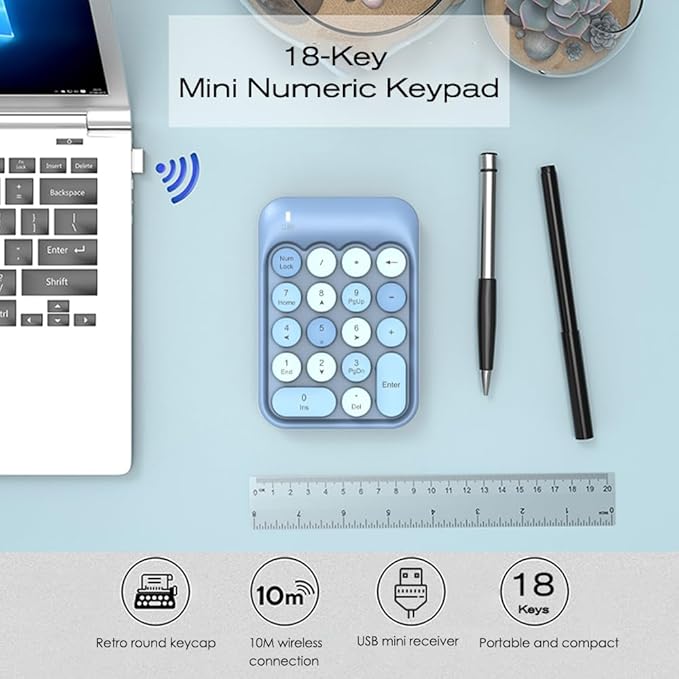 FELICON Wireless Numeric Keypad 18 Keys - Image 2