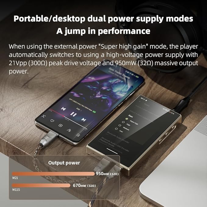 FiiO M21 Android 13 Portable Music Player MP3 Snapdragon 680 4* CS43198 DAC - Image 5
