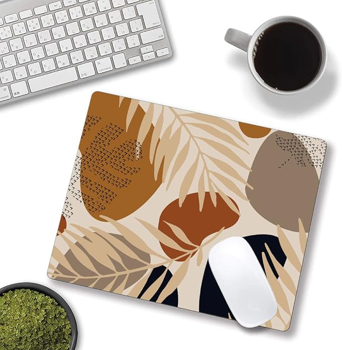 Mouse Pad, Square Abstract Mouse Pad, Cute Mouse Mat Waterproof Non-Slip Rubber - Image 2