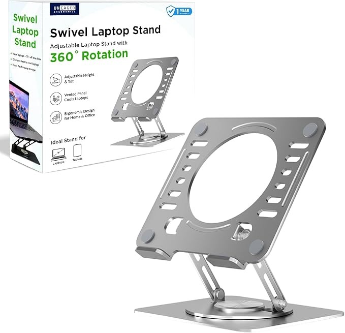 Uncaged Ergonomics Swivel Laptop Stand by UncagedErgonomics