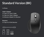 Keychron M6 8000 Hz Wireless Bluetooth 2.4 GHz/Wired Connection Mouse, - Image 8