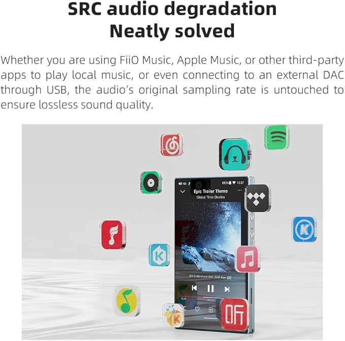 JadeAudio/FiiO JM21 Android 13 Hi-Res Music Player MP3 - Image 7