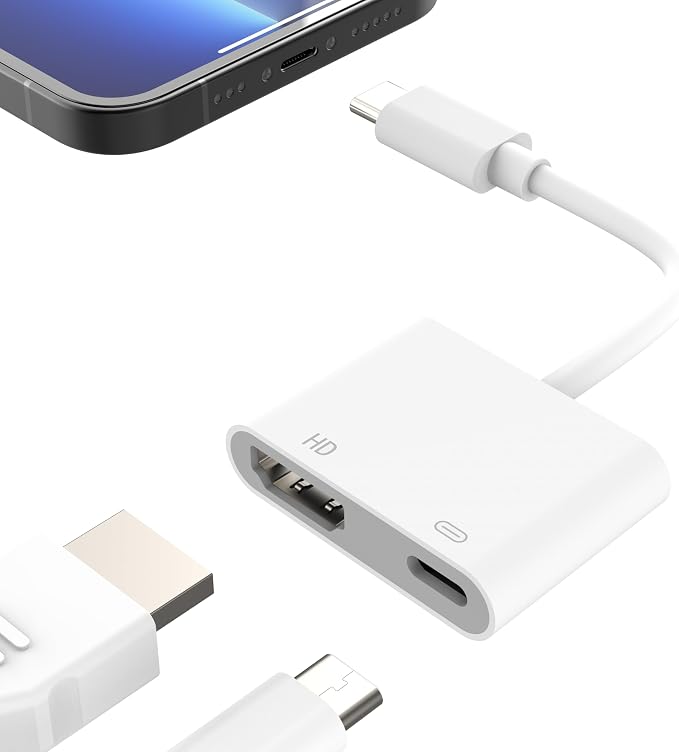 AIRSKY USB C to HDMI Adapter for iPhone 15/16, USBC to HDMI Adapter for iPhone by Airsky