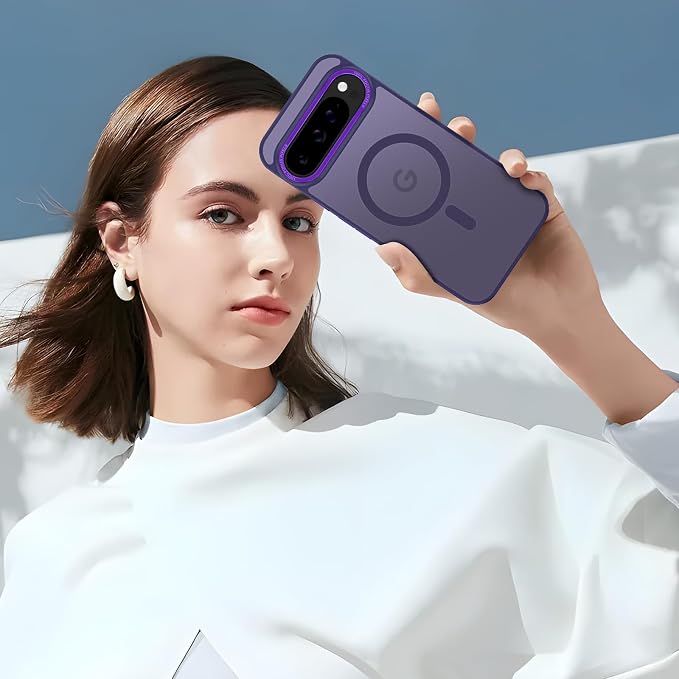 Magnetic for Google Pixel 9 Pro XL Case, Shockproof Slim Translucent Matte - Image 7