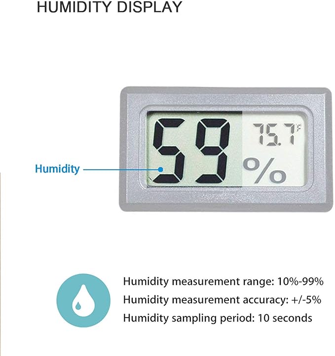4-Pack Mini Digital Temperature Humidity Meters Gauge Indoor Thermometer - Image 4