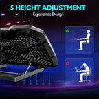AIMIUZI Laptop Cooling Pad Laptop Cooler Stand, Laptop Fan Cooling Pad - Image 2