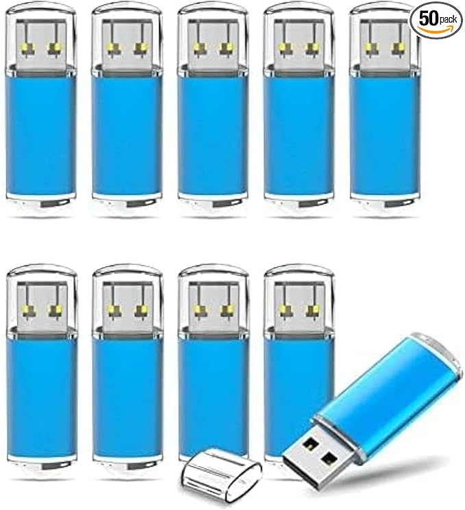 TOPESEL 50 Pack 4GB USB 2.0 Flash Drive High Speed 4G Thumb Drive Memory Stick by TOPESEL