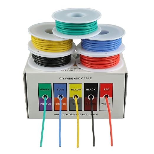 BOJACK 18 AWG Flexible Silicone Wire Electric Wire Hook up Wire Kit 300V Cables - Image 2