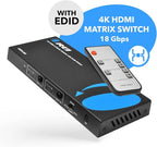 OREI 4K HDMI Matrix Switch 2 X 2, Switcher 18G UltraHD Supports Upto 4K @ 60Hz - Image 8