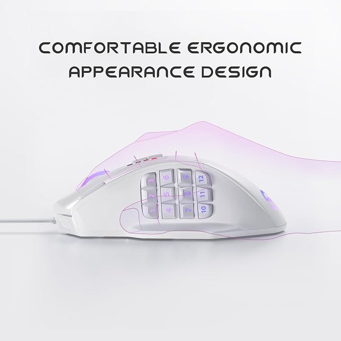 UtechSmart Venus Gaming Mouse RGB Wired, 16400 DPI High Precision Laser - Image 7