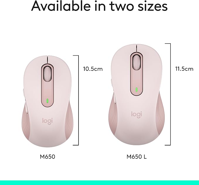 Logitech Wireless Mouse Signature M650- Small Hands, 2-Year Battery, Silent - Image 10