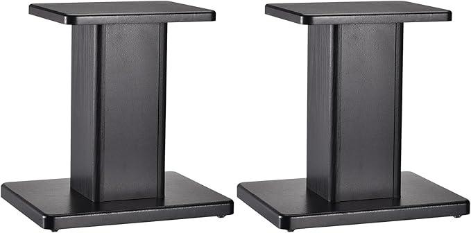 MECCANIXITY Wood Speaker Stands, 2 Pack 11.8 Inch Universal Speaker Stand by MECCANIXITY