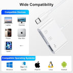 USB C SD Card Reader for iPhone 16 15 Pro Max/Plus, Samsung Galaxy S25 S24FE S23 - Image 6