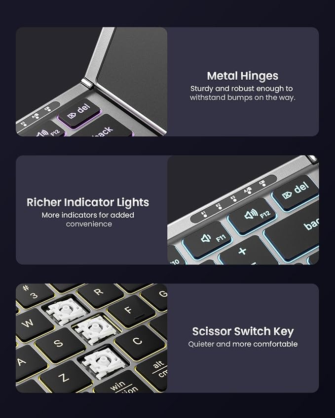 Samsers Foldable Bluetooth Keyboard - Image 8
