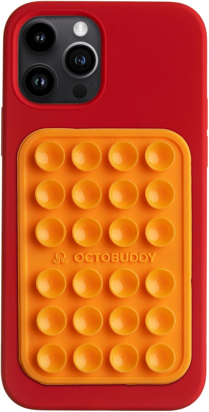 Classic - Silicone Suction Phone Case Adhesive Mount - Hands-Free, Strong Grip by Octobuddy
