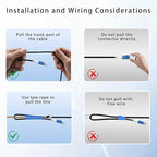 50M/165FT Outdoor Armored LC to LC Fiber Optic Cable, 4 Core OS2 Single Mode - Image 5