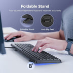 Wired Keyboard, Quiet Keyboard, Silent Keyboardwith Low Profile Chiclet Keys - Image 6
