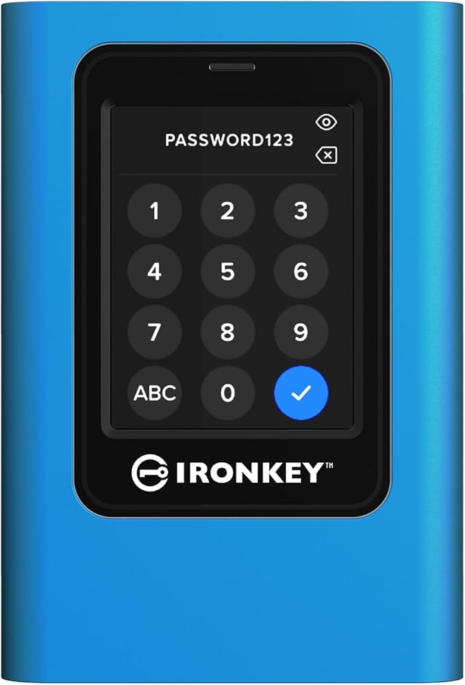 Kingston IronKey Vault Privacy 80 3.8TB External SSD | FIPS 197 | XTS-AES 256GB by Kingston