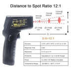 KETOTEK Infrared Thermometer Non Contact IR Digital Laser Temperature Gun - Image 5