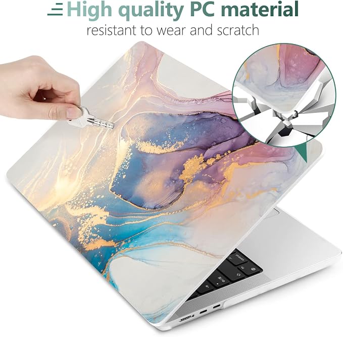 MEEgoodo Case for M4/M3/M2 MacBook Air 13.6 inch Case 2025 2024 2022, Fit Model - Image 4