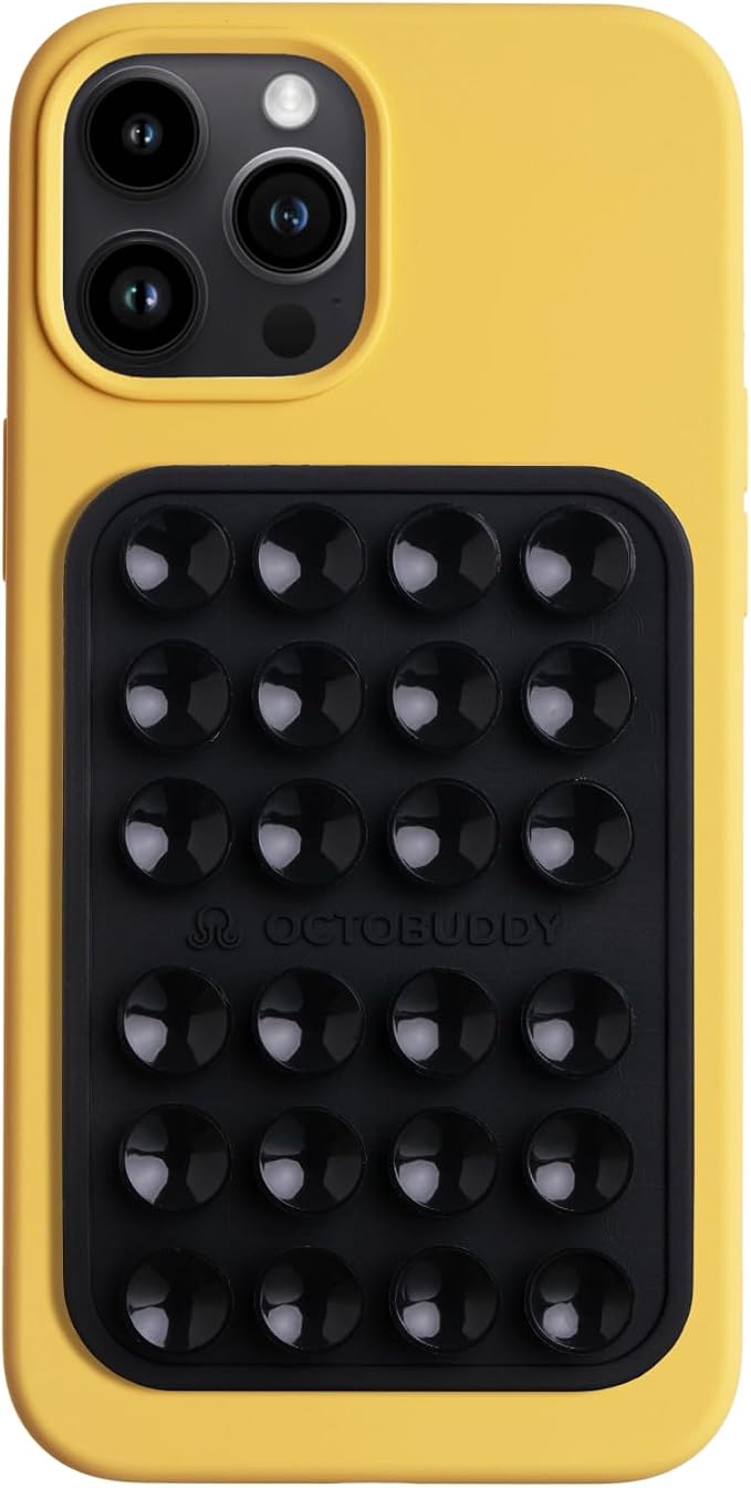 Classic - Silicone Suction Phone Case Adhesive Mount - Hands-Free, Strong Grip by Octobuddy