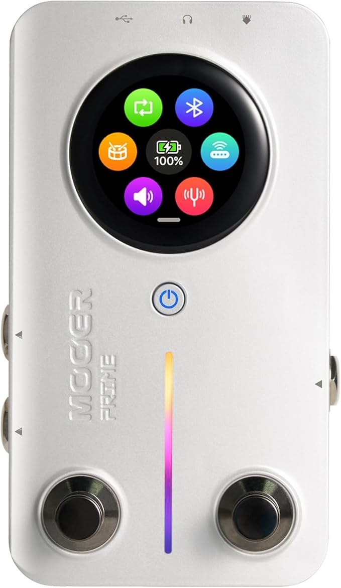 MOOER Prime M2 Multi Effects Processor Headphone Amp, AI Stereo Bass Guitar by MOOER