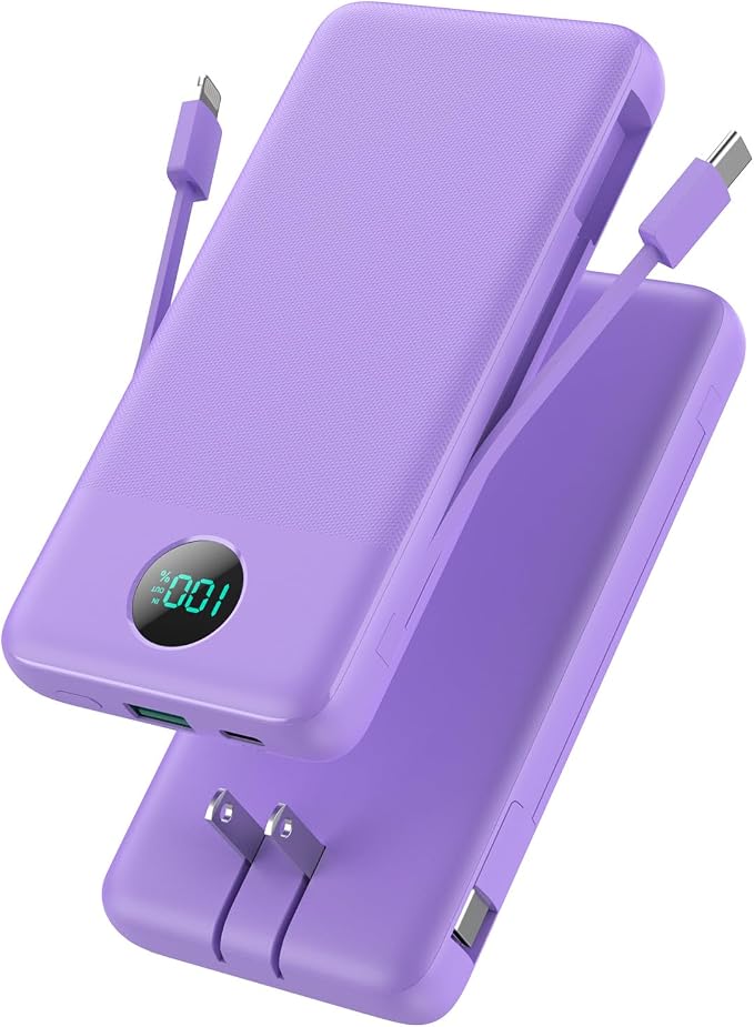 Portable Charger 13800mAh Slim USB C Power Bank by GKUTW