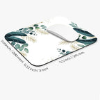 Square Mouse Pad Green Leaves, Personalized Premium-Textured Custom Mouse Mat - Image 2
