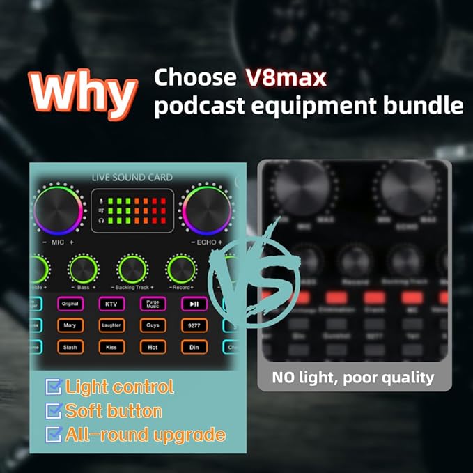 sktome Podcast Equipment Bundle, V8max Voice Changer - Image 3