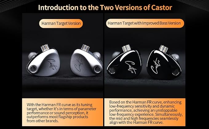 KZ Castor in Ear Monitor Headphones, HiFi Improved Bass Earphone Sound Tunable - Image 7