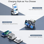 Wireless Charger 3 in 1, RTOPS Magnetic Travel Wireless Charging Station - Image 2