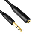 Devinal 6.35mm 1/4" inch TRS Plug Male to 1/4 Female Headphone Guitar Extension by Devinal