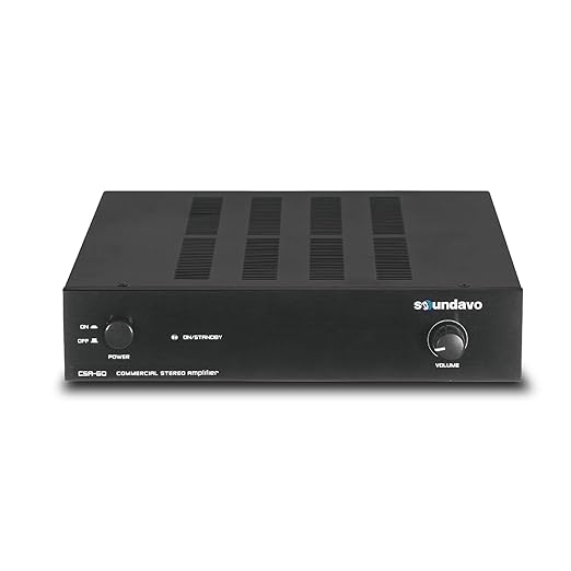 CSA-60 Stereo Amplifier for Home Audio, Residential and Commercial Installation by Soundavo