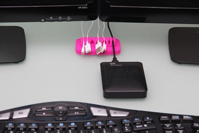Heaviest Cable Organizer on The Market! Compact and Weighted Desktop Cord - Image 2
