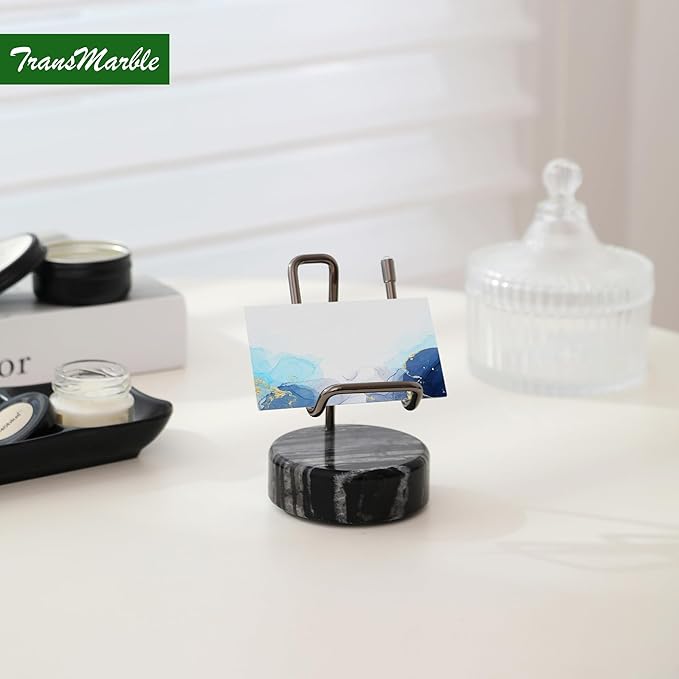 Marble Phone Stand with Metal Holder, Charging Available While Using, Swipe Up - Image 4