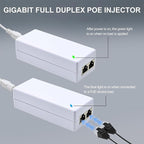 Gigabit PoE+ Injector – Converts Non-PoE to PoE+, 30W Power, Plug & Play - Image 2
